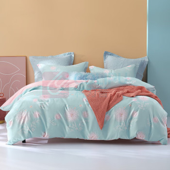 水星家纺 床上用品纯棉四件套 新年华如玉 200cm×230cm