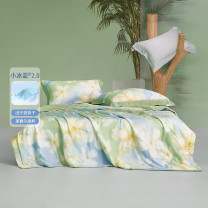水星家纺 冰丝莱赛尔空调被樱雨纷纷抗菌夏被 150cm×200cm