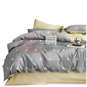 美缘登 优品全棉四件套 J5060 被套200*230cm 床单230*250cm 枕套48*74cm*2 (花色随机)