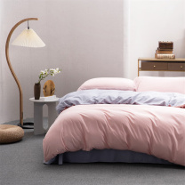 水星家纺 华尔斯特磨毛四件套 125999 AB双色 被套220cm×240cm×1,床单240cm ×245cm×1,枕套48cm×74cm×2