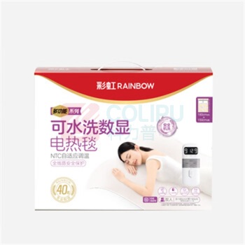彩虹 CH 双控双温9档调温可水洗化纤双人电热毯 1815 1.8*1.5米