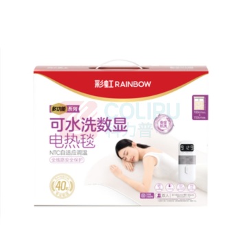 彩虹 CH 双控双温9档调温可水洗化纤双人电热毯 1815 1.8*1.5米