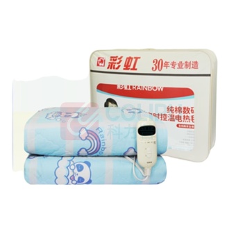 彩虹 CH 双控双温档调温定时除螨双面纯棉双人电热毯 1521S 1.8*1.5米