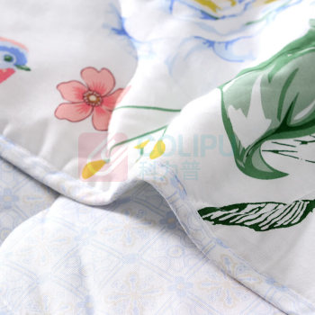 富安娜 FUANNA 七孔抗菌印花夏被 巧若芙蓉 152*210cm(250g) 