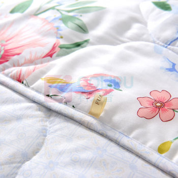 富安娜 FUANNA 七孔抗菌印花夏被 巧若芙蓉 152*210cm(250g) 