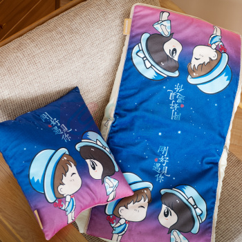 罗蒙 星空之恋 抱枕被 LM-2002 36*36cm 展开尺寸:105*150cm