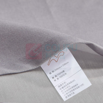 水星家纺 MERCURY 茜影灵动纯棉四件套 122998 被套：200*230cm床单：230*250cm枕套：46*72cm*2  新老包装随机发货