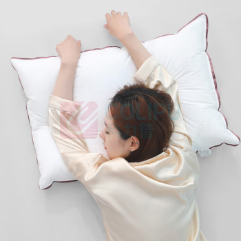 水星家纺 MERCURY 酒店枕芯一只装聚酯纤维填充 48cm*74cm 