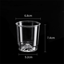融银之汇 加厚硬质家用塑料 一次性水杯 200ml 5.2*6.8*7.4 cm, 500只/箱