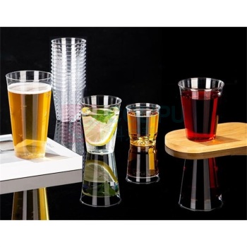 融银之汇 加厚硬质家用塑料 一次性水杯 200ml 5.2*6.8*7.4 cm, 500只/箱