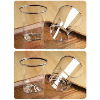 融银之汇 家用加厚硬质塑料 一次性水杯 240ml 5.1*7.4*7.6 cm, 500只/箱