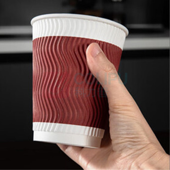 特美居 tmj 一次性咖啡杯 280ml 60只/包 加厚杯子食品级饮料水杯不带盖