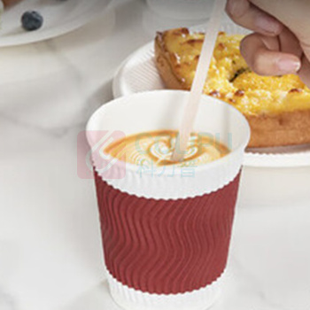 特美居 tmj 一次性咖啡杯 280ml 60只/包 加厚杯子食品级饮料水杯不带盖