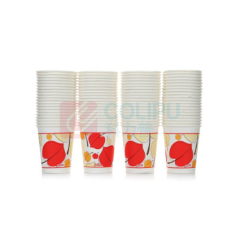 宜洁 yekee 一次性纸杯 Y-9926 250ml (花色) 80只/包 20包/箱 (新老包装交替发货)