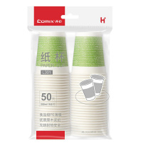 齐心 Comix 加厚一次性水杯/纸杯 50个装250ml L301 L301