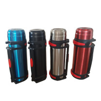 努师傅 304不锈钢保温壶 背带壶 运动水壶 户外登山水壶 NSF304 1.2L (深红色) (单位：个)