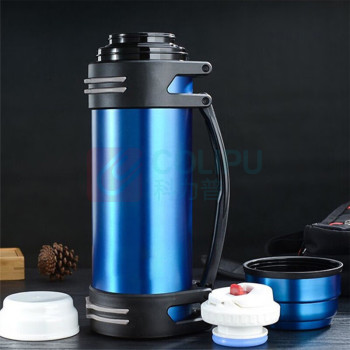 努师傅 304不锈钢保温壶 背带壶 运动水壶 户外登山水壶 NSF304 1.2L (深红色) (单位：个)