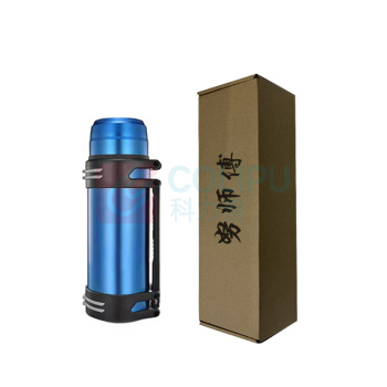努师傅 304不锈钢保温壶 背带壶 运动水壶 户外登山水壶 NSF304 1.5L (蓝/黑/银/红色可选)