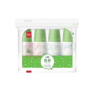 齐心 Comix 一次性纸杯 L302 250ml (白色) 100个/包 20包/箱