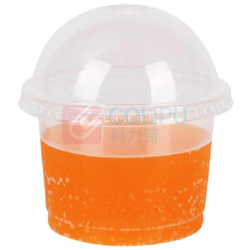 德舟 一次性塑料杯 300ml 100个/箱 (带内托与球盖)