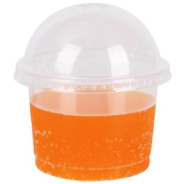 德舟 一次性塑料杯 300ml 100个/箱 (带内托与球盖)