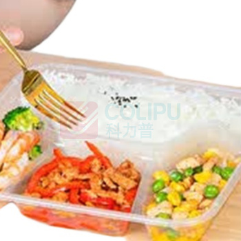 特美居 tmj 一次性饭盒大四格塑料餐盒加厚带盖打包盒餐具 1000型 150套/箱