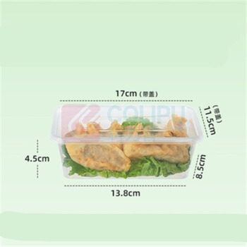 特美居 tmj 一次性饭盒 TMJ-939 650型 长方形带盖 50套/组