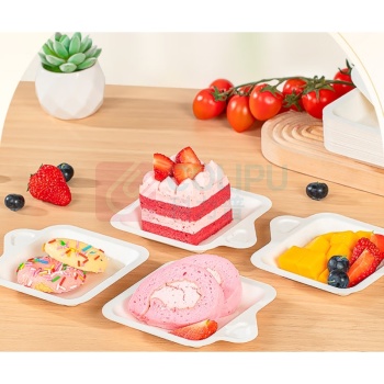 特美居 tmj 一次性方形纸盘 TMJ-700/TMJ-6277 4英寸 11.3cm 30只/包