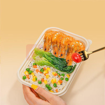 特美居 tmj 一次性饭盒玉米淀粉环保野餐盒 TMJ-311 20套 750ml 带盖