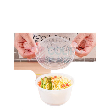 特美居 tmj 一次性450型圆形餐盒 带盖 TMJ-2262 450ml (白色) 50套/箱