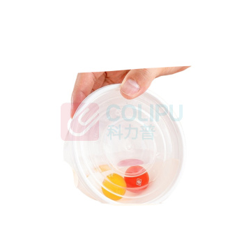 特美居 tmj 一次性450型圆形餐盒 带盖 TMJ-2262 450ml (白色) 50套/箱