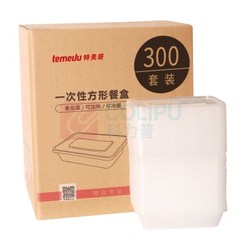 特美居 tmj 一次性方形打包盒 TMJ-865 300只装 
