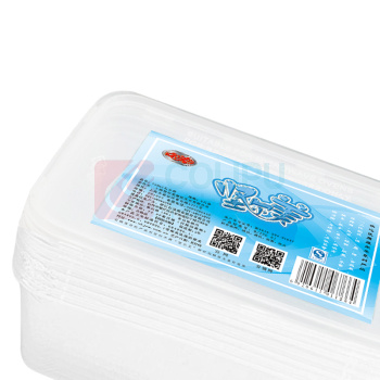 坚尔美 JEM PP一次性带盖一格方形餐盒 11254 750ml 17cm*11.5cm*5.5cm (透明) 6只/套 24套/箱