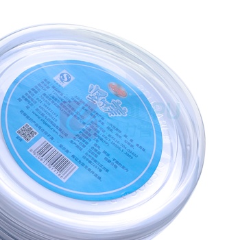 坚尔美 JEM PP一次性带盖一格圆形餐盒 11186 620ml 14cm*7.5cm (透明) 6个/包 24包/箱