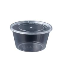 特美居 tmj 一次性塑料饭盒带盖圆形 TMJ-935 450ml (透明色) 50套/箱