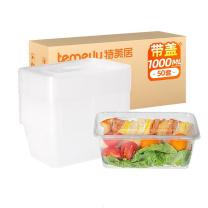 特美居 tmj 一次性长方形饭盒 TMJ-654/TMJ-2996 1000ml (透明色) 50套/箱