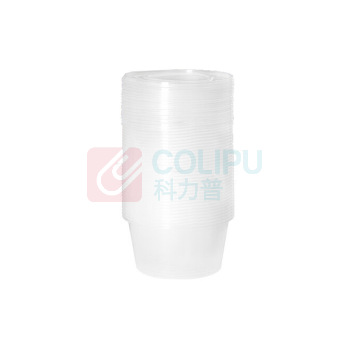 特美居 tmj 一次性塑料饭盒带盖圆形 TMJ-925/TMJ-6000 750ml (透明色) 50套/箱