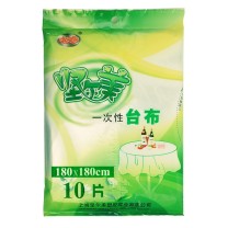 坚尔美 JEM PE一次性台布/桌布 68180 180cm*180cm (白色) 10片/包 30包/箱