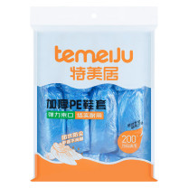 特美居 tmj 一次性PE鞋套 TMJ-414 均码 加厚 200只/包 80包/箱