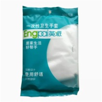 英派 加厚一次性手套透明塑料PE薄膜手套 8027 100只/袋