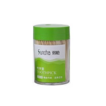 双枪 一次性竹牙签筒 YQ1250 500支 (新旧包装随机发放)