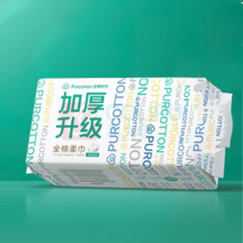 全棉时代 PURCOTTON 加厚款全棉柔巾 PPJ22700054 20*20CM 100抽/包