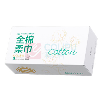 全棉时代 PURCOTTON 盒装棉柔巾 20*20cm 90片/盒