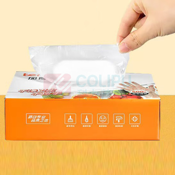 特美居 tmj 一次性手套 TMJ-303 14cm*25.5cm (透明) 500只/盒 抽取式