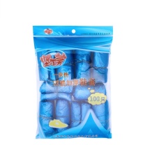 坚尔美 JEM PE一次性加厚双筋鞋套 均码 62812 221g (蓝色) 100只/包 20包/箱