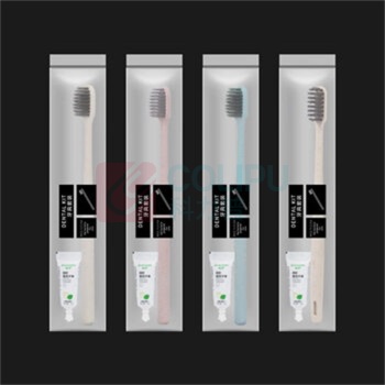 雅高 一次性牙刷牙膏软毛牙具 8cm 10套