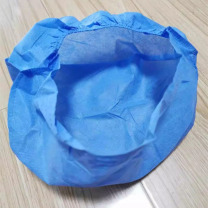嘉禾 一次性安全帽内衬 无纺布吸汗透气头盔固定内衬工地卫生帽衬白蓝 H-8 1只装 