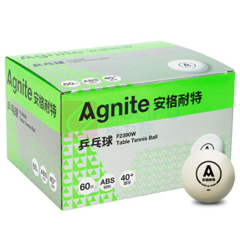 安格耐特 Agnite 乒乓球 F2390W (白色) 60个/盒
