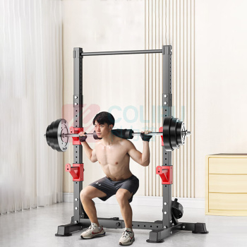 康斯特 深蹲架 多功能引体款+100kg 多功能家用卧推架一体杠铃架