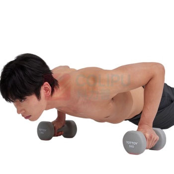 yottoy 哑铃 浸塑哑铃YL23A01-卡罗蓝-3kg 1套/套 销售单位:套 (哑铃) (计量单位:套)